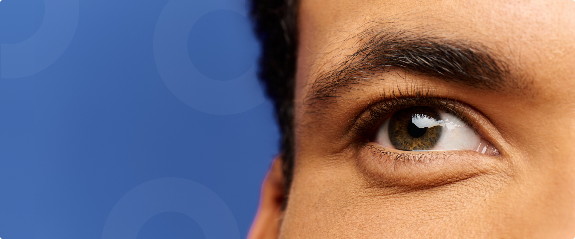 Young man looking hopeful