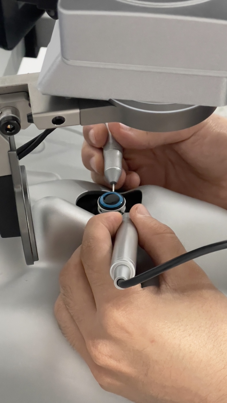 Young woman wearing glasses smiles