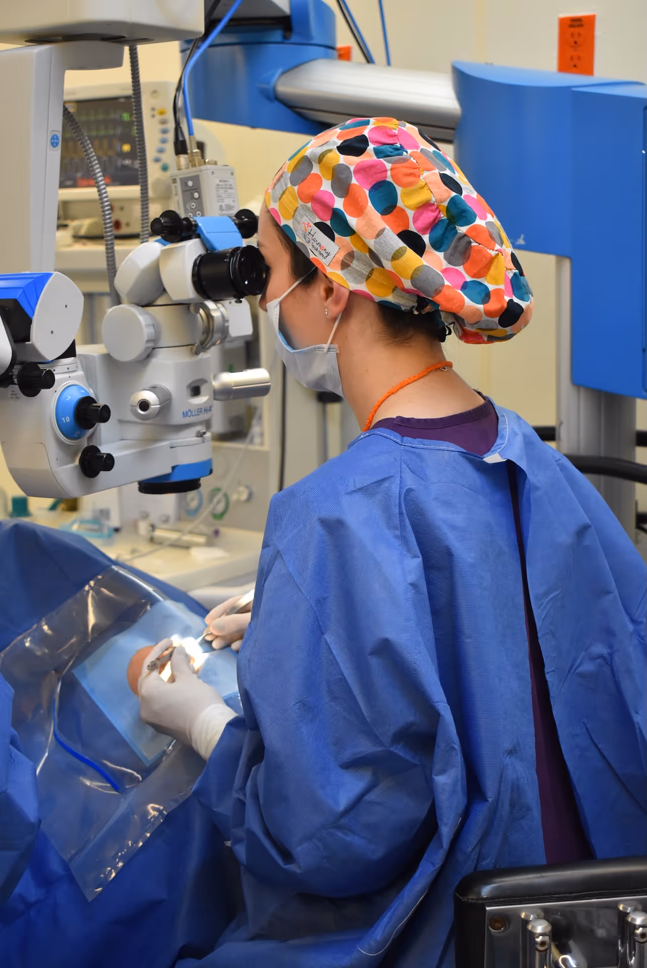Young woman wearing glasses smiles