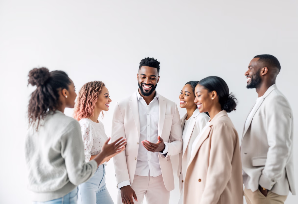 image of team discussion (for a hr tech)