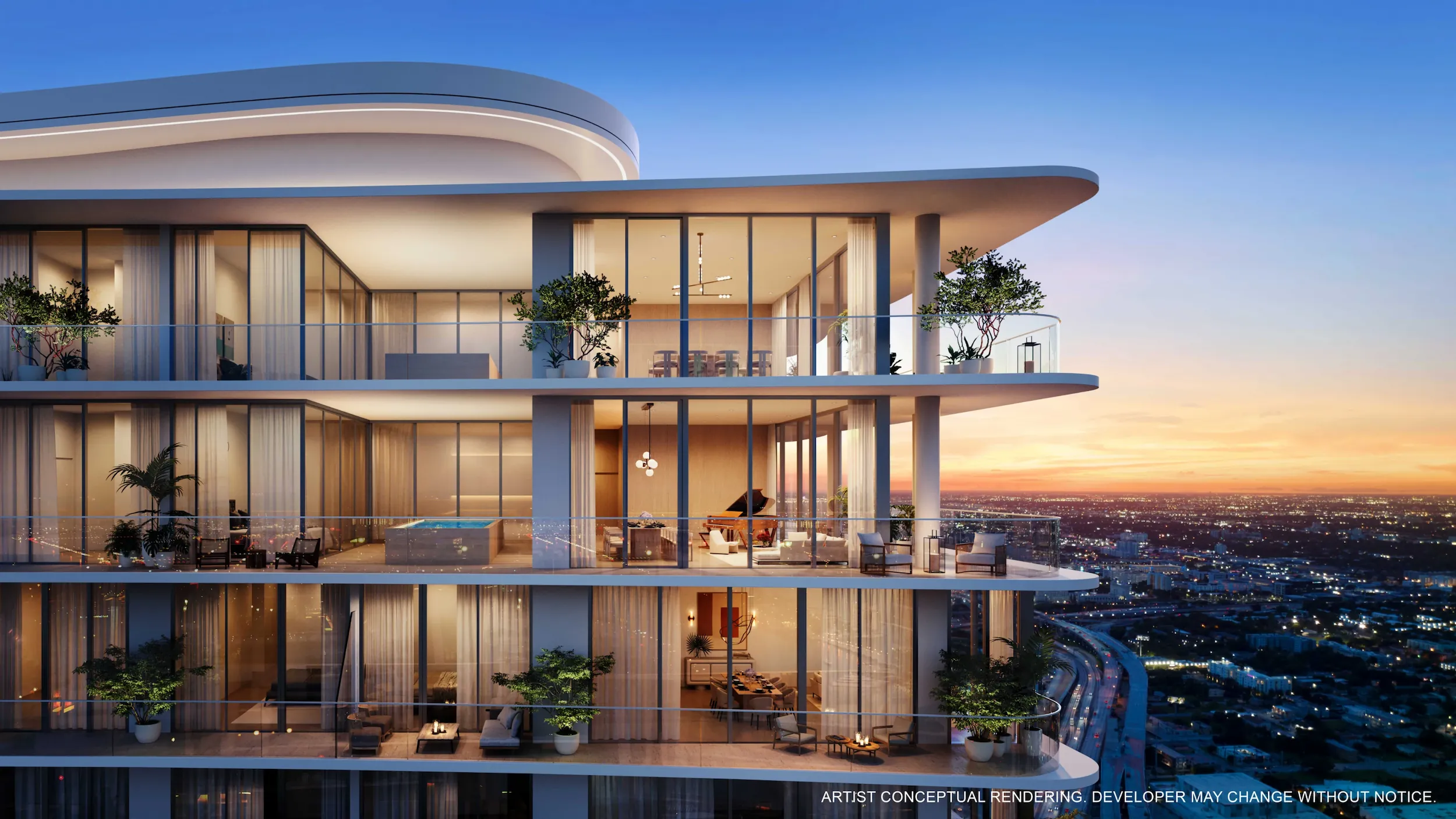 JEM Downtown – luxury waterfront architectural rendering