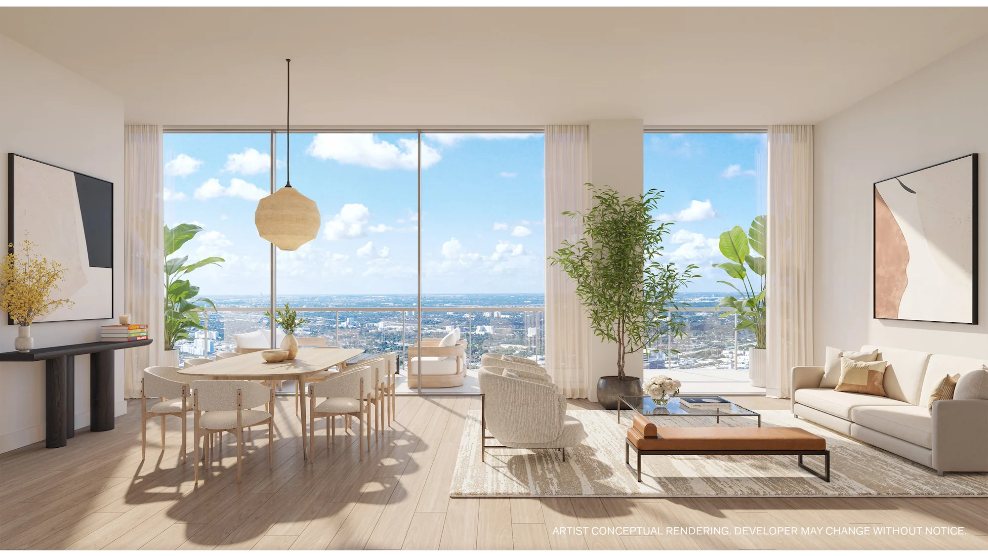 JEM Downtown – dining area with floor-to-ceiling windows