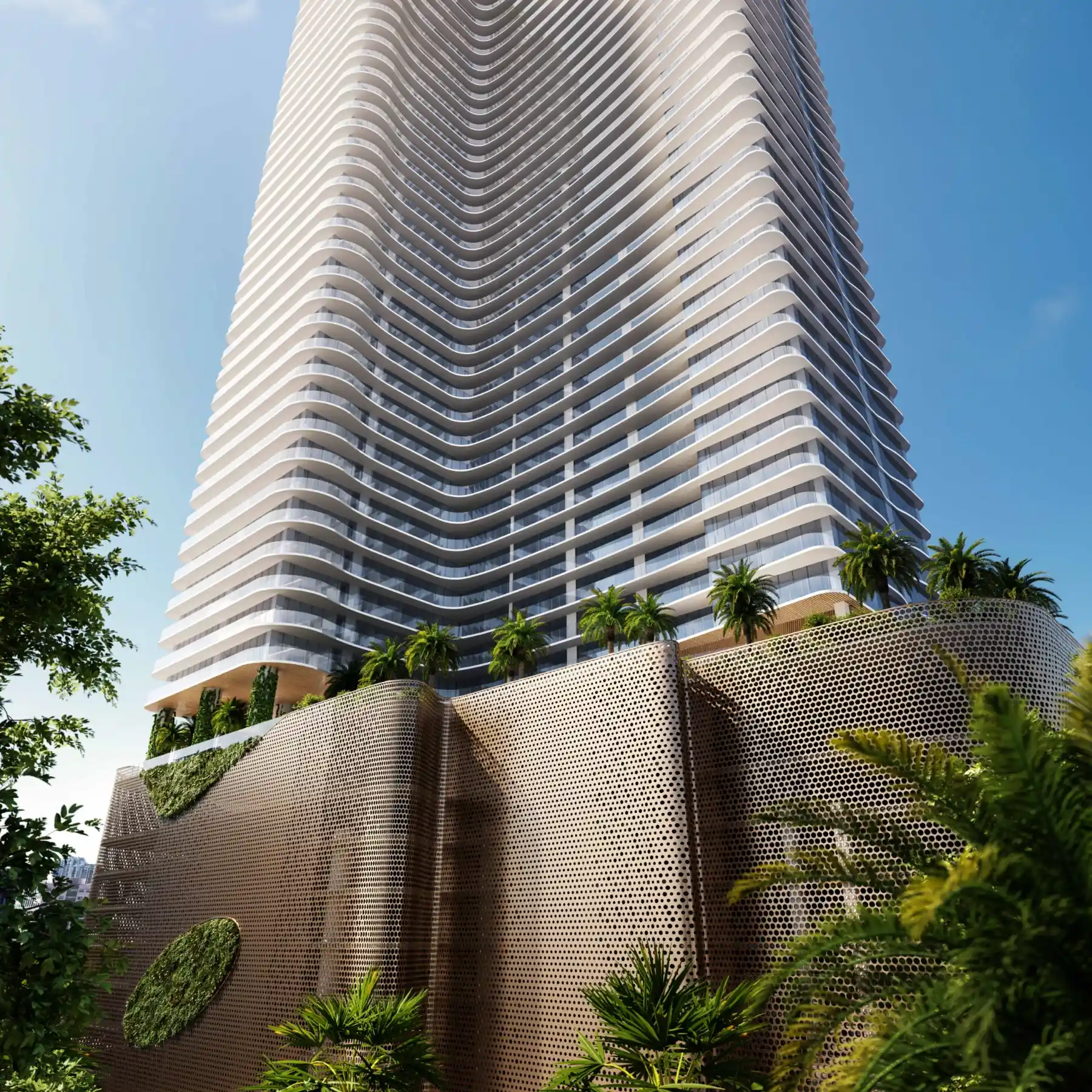 JEM Downtown Miami – Exterior tower view from street level