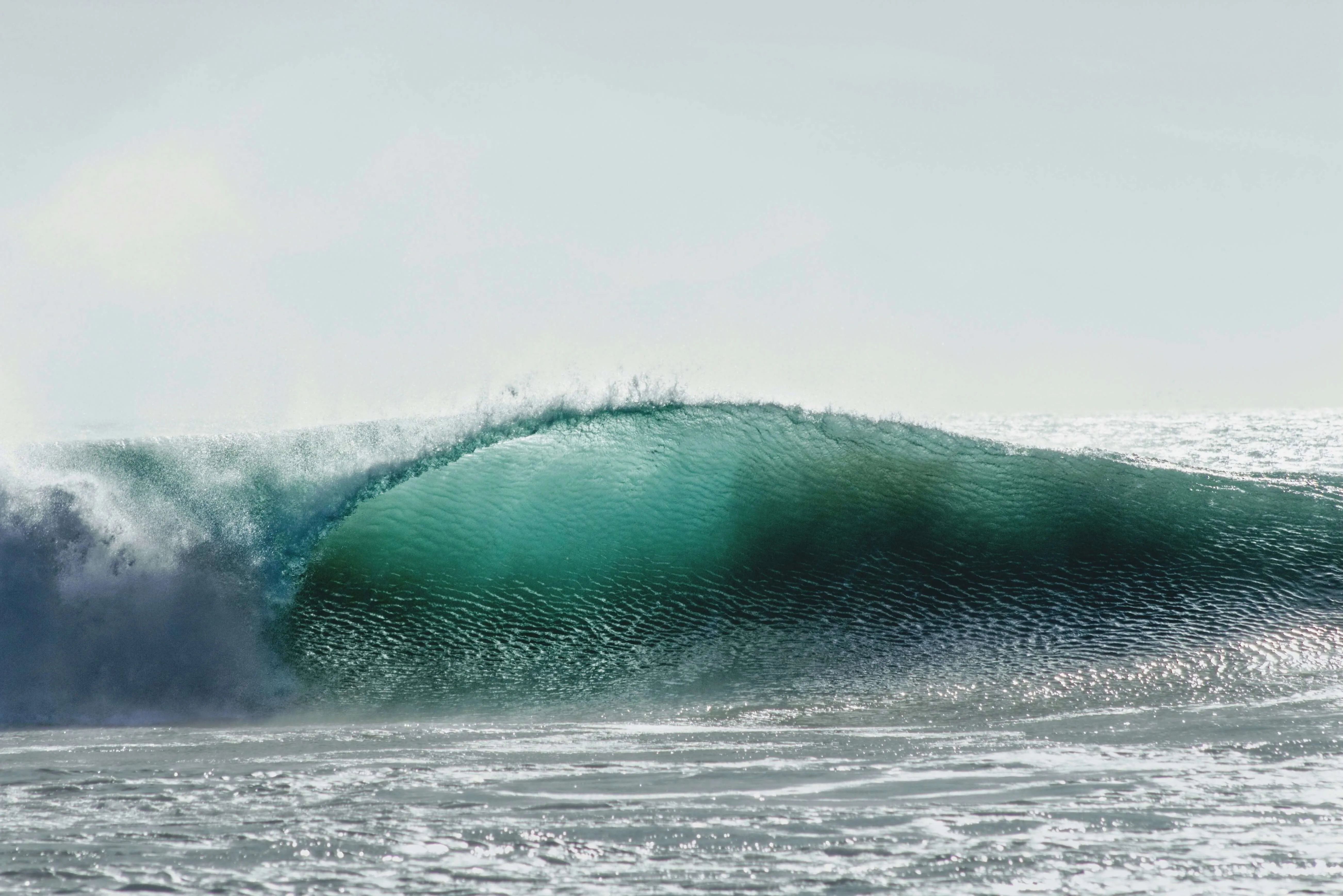 A beautiful wave in the ocean
