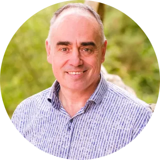 Iain Goldmann speaking at a global finance event for impact organisations