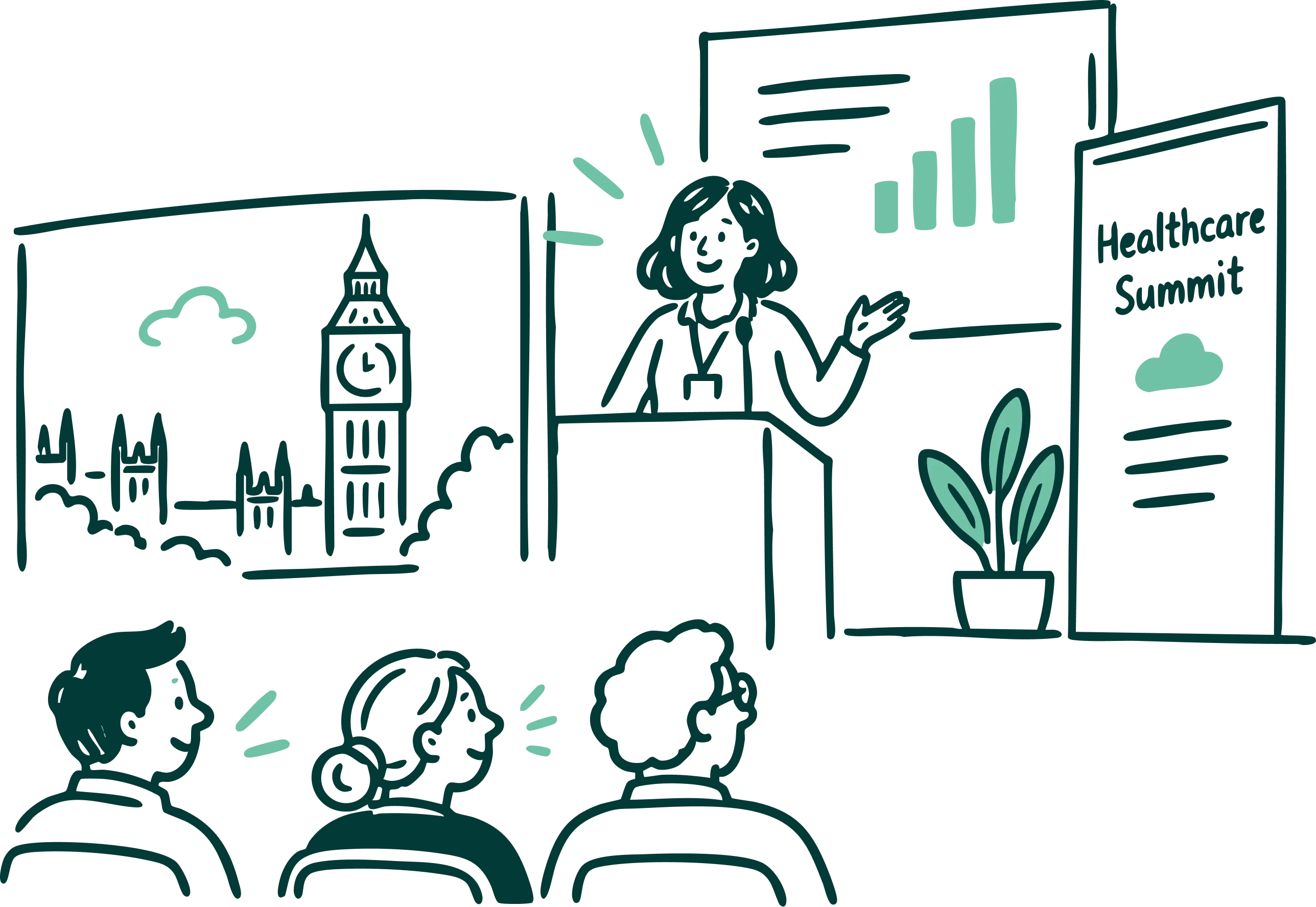 Healthcare Summit 2026 illustration by Cloud Doing Good