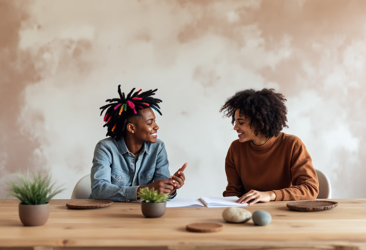 image of founders with a shared moment (for a edtech)