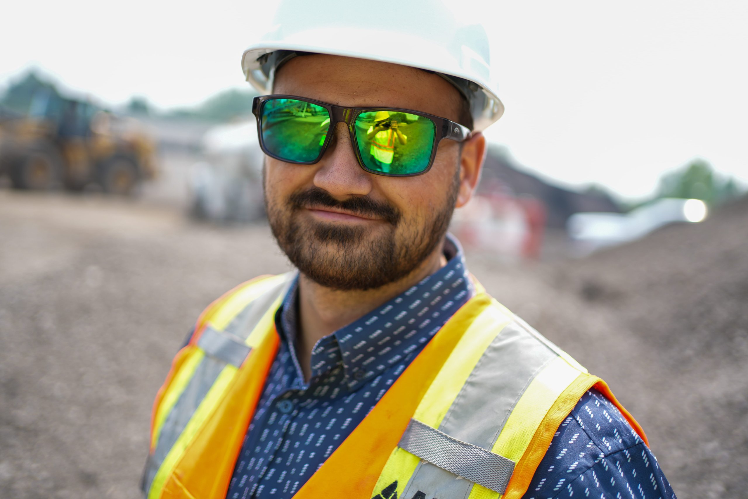 Photo of the owner of Arro Crushing smiling at the camera, highlighting the friendly professionalism and strong client relationships fostered by ER Media for Ontario contractors.