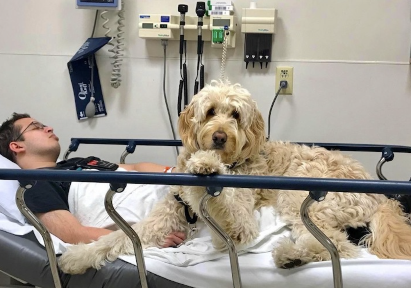 Dealing with the unexpected in this case, hopping into a hospital, bed is often routine for some therapy visits.