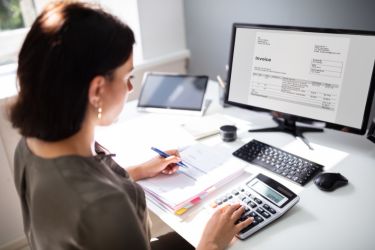 Woman clearing her finances