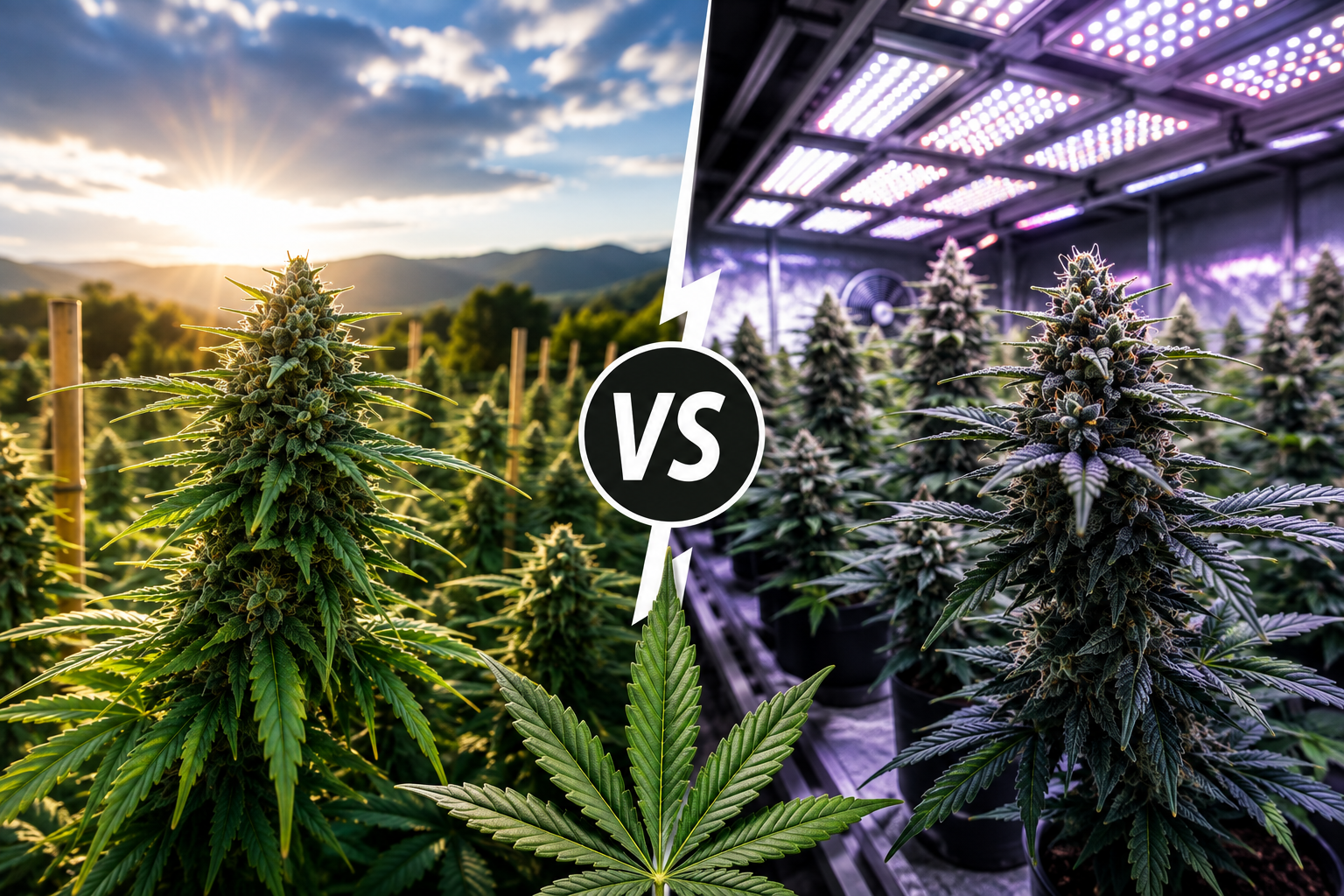 Sun-Grown vs. Indoor Cannabis: What’s the Difference?