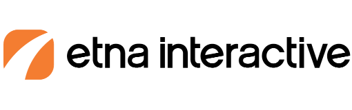 Etna logo with stylized orange flame graphic.