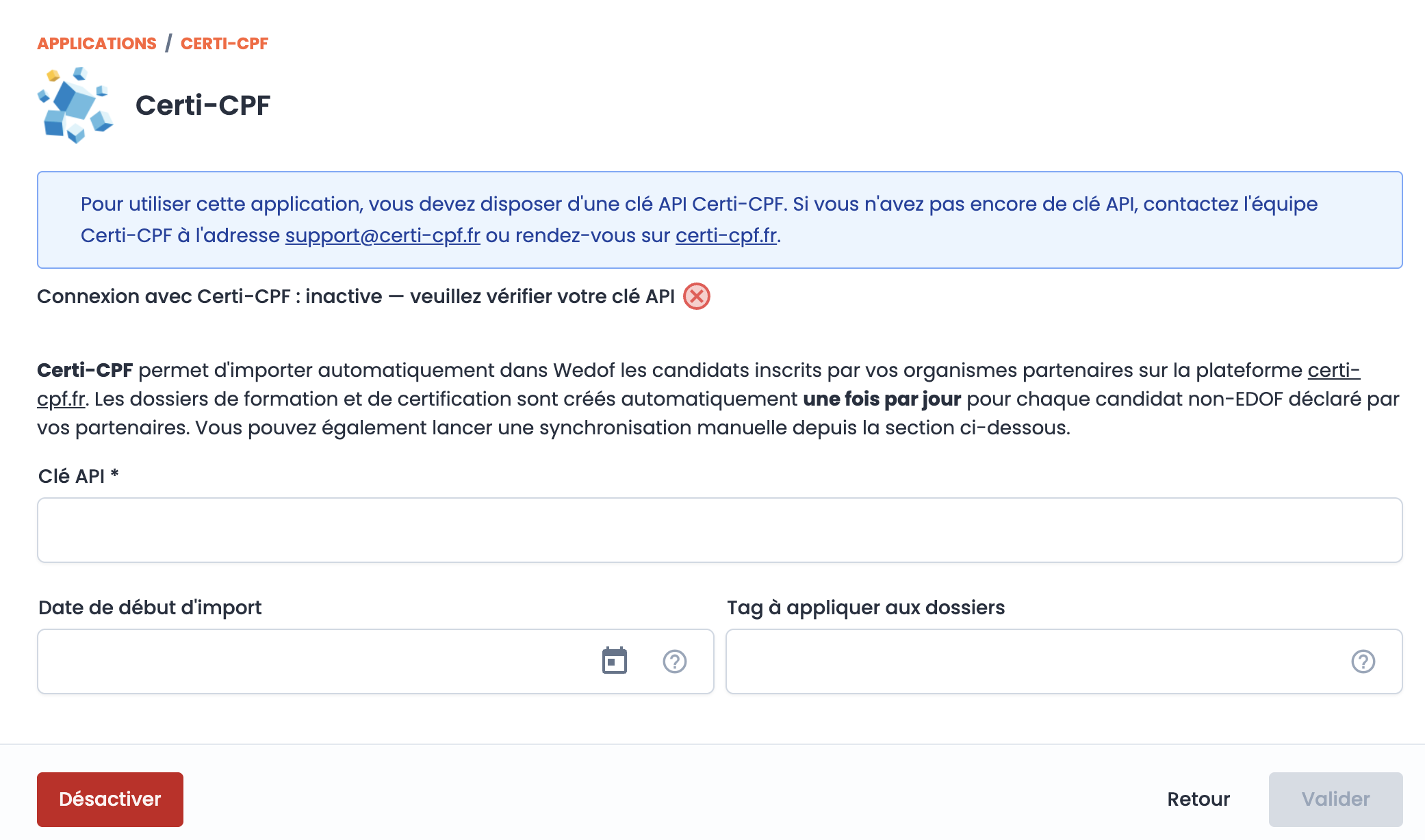 Synchronisation automatique des candidats