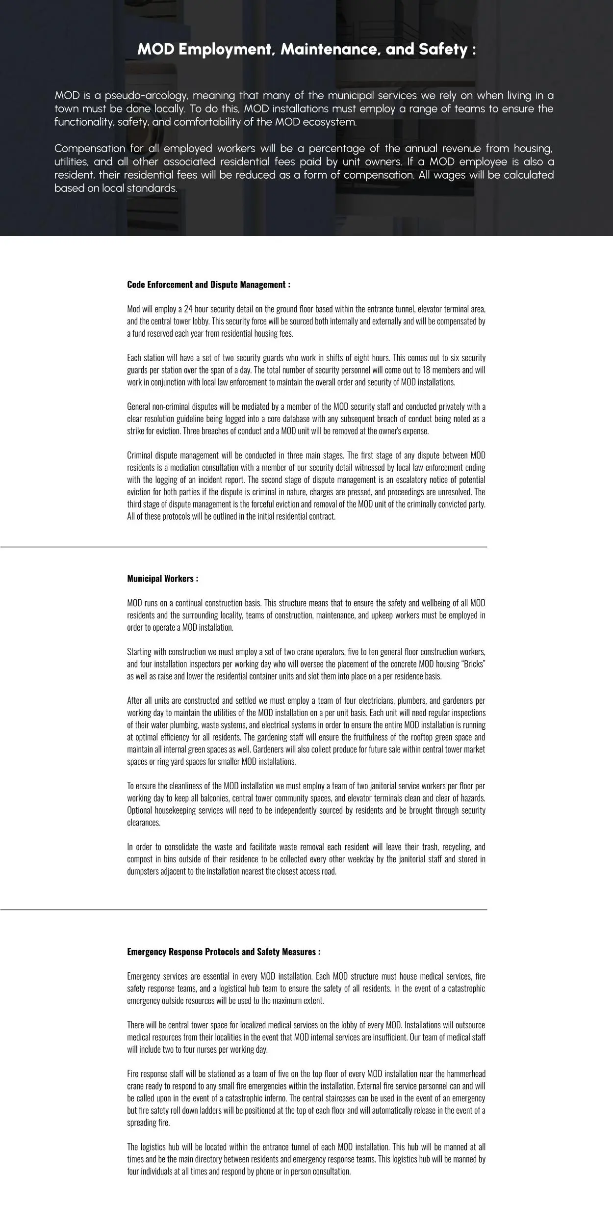 Justin S. Millien MOD Pseudo Arcology Architecture