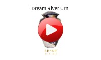 Dream River Cremation Urn by Shine North – Navy Blue and Purple Watercolor Design (360° Video Thumbnail)