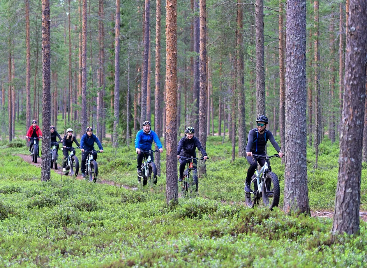 Työhyvinvointipäivän ohjelmaa – sähköfatbike-retki Oulun metsissä