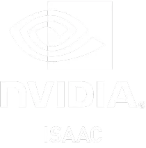 NVIDIA logo with 'ISAAC' text below.