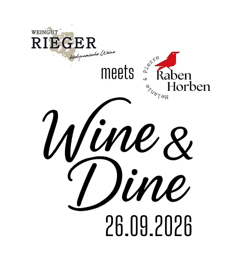 Wine & Dine mit dem Weingut Rieger – 26. September 2026