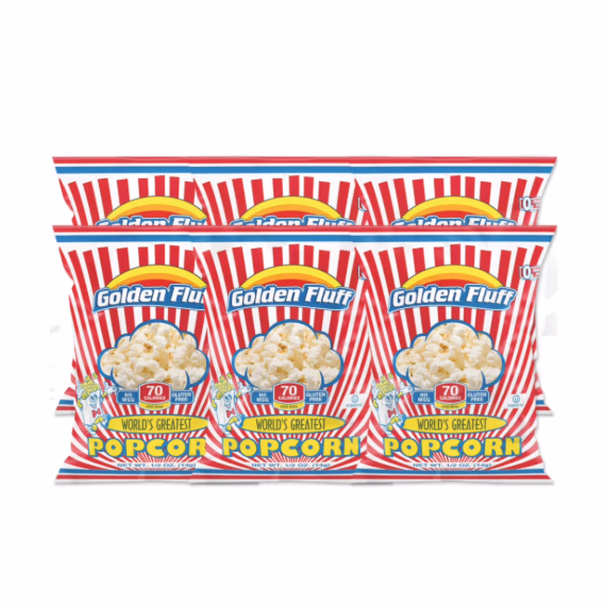 Golden Fluff Popcorn (6 pack)