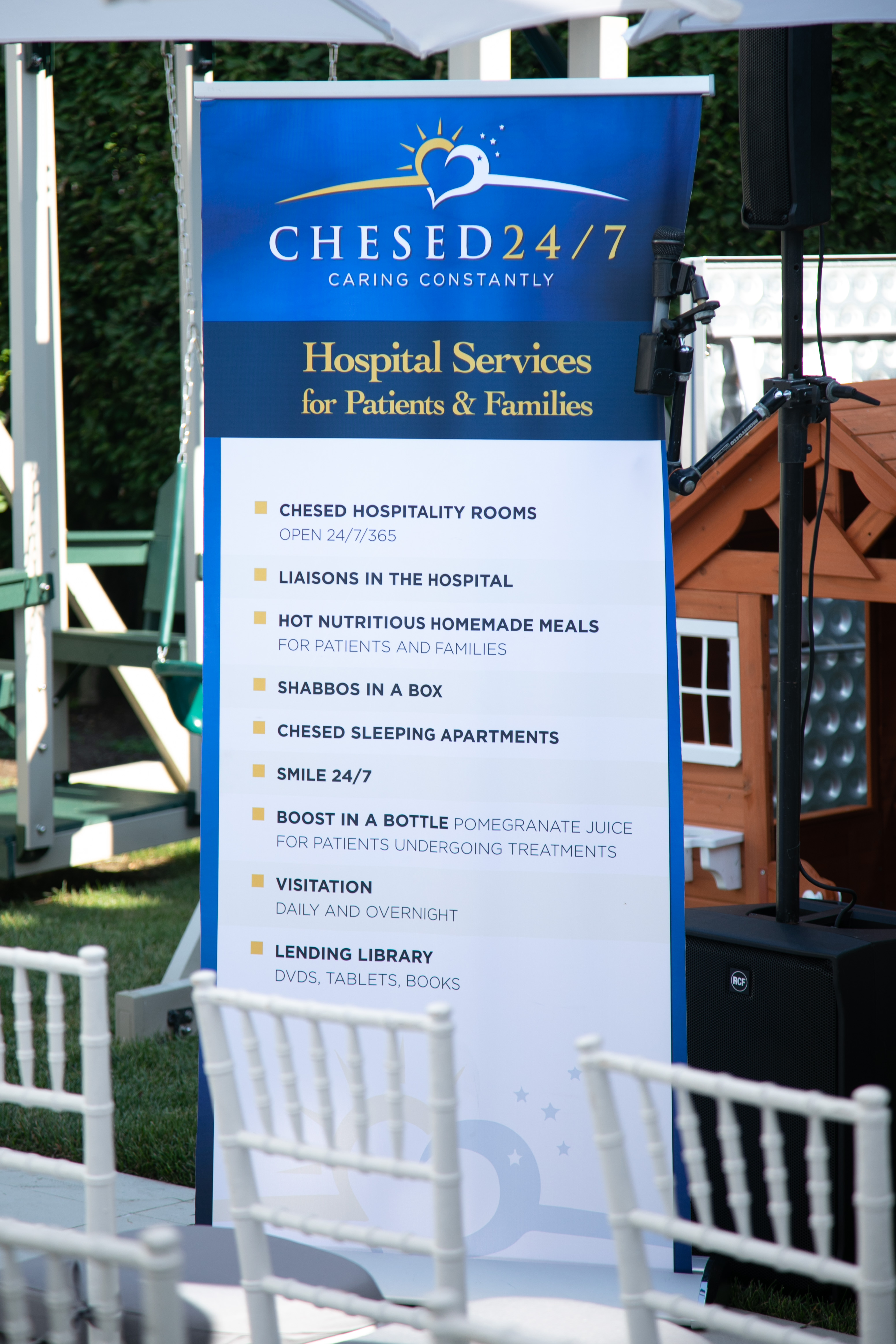 setup at chesed breakfast campaign 2021 in deal