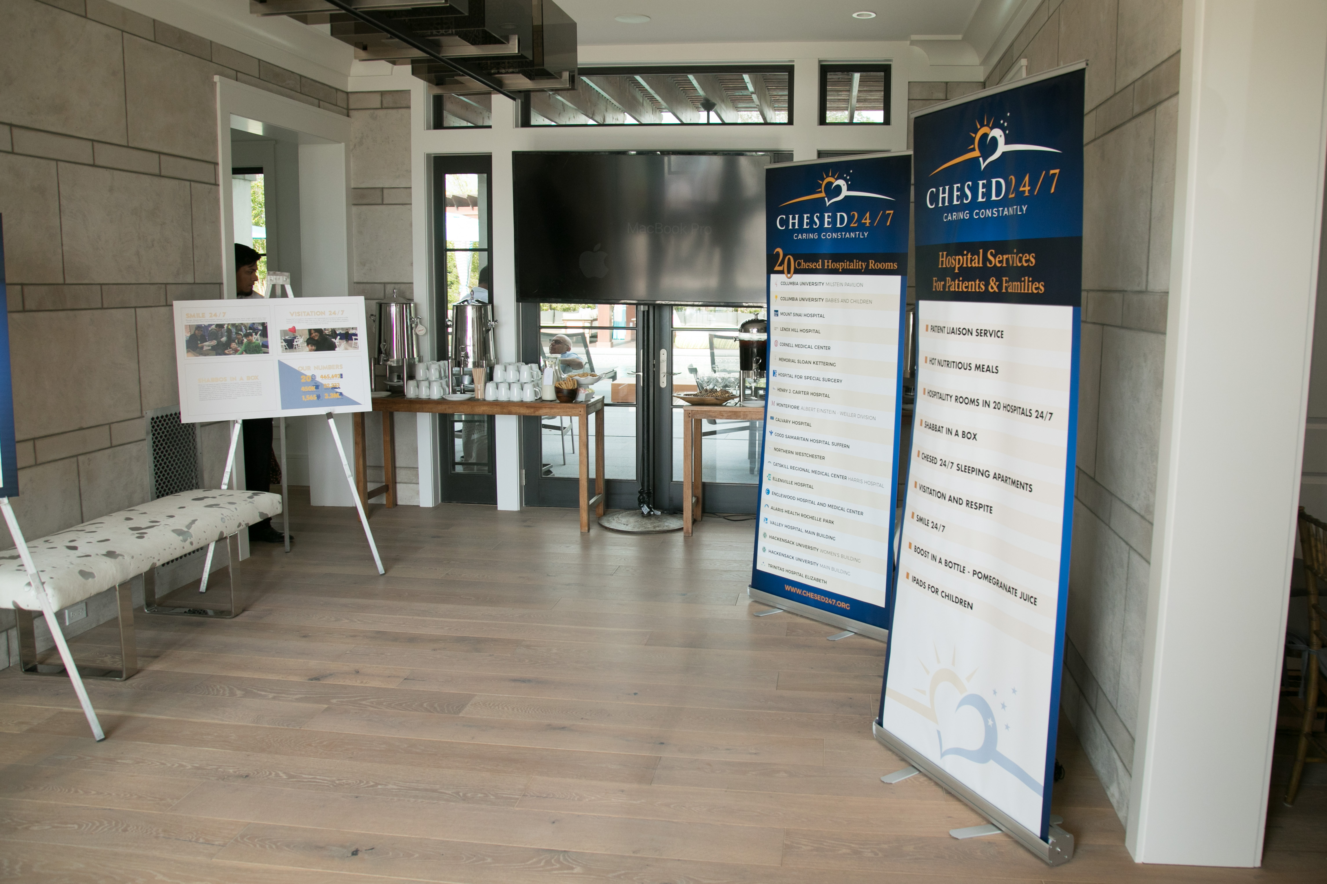 setup at chesed breakfast campaign 2019 in deal NJ