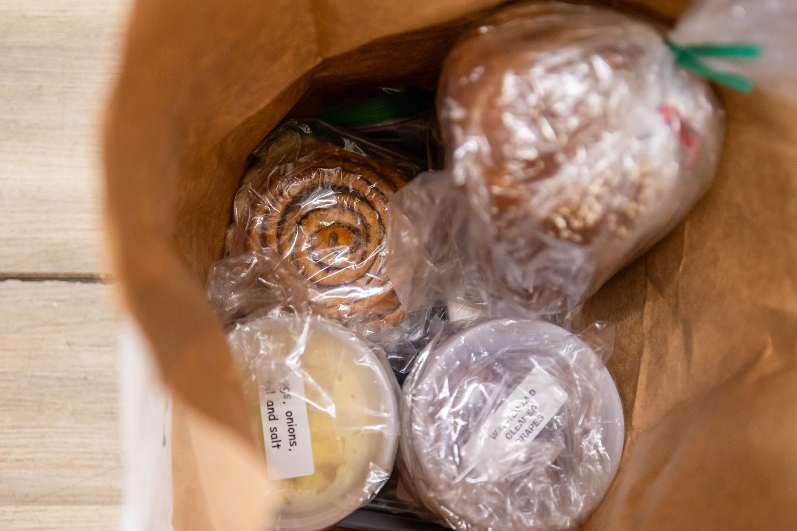 shabbos food packaged and labeled for hospital patients