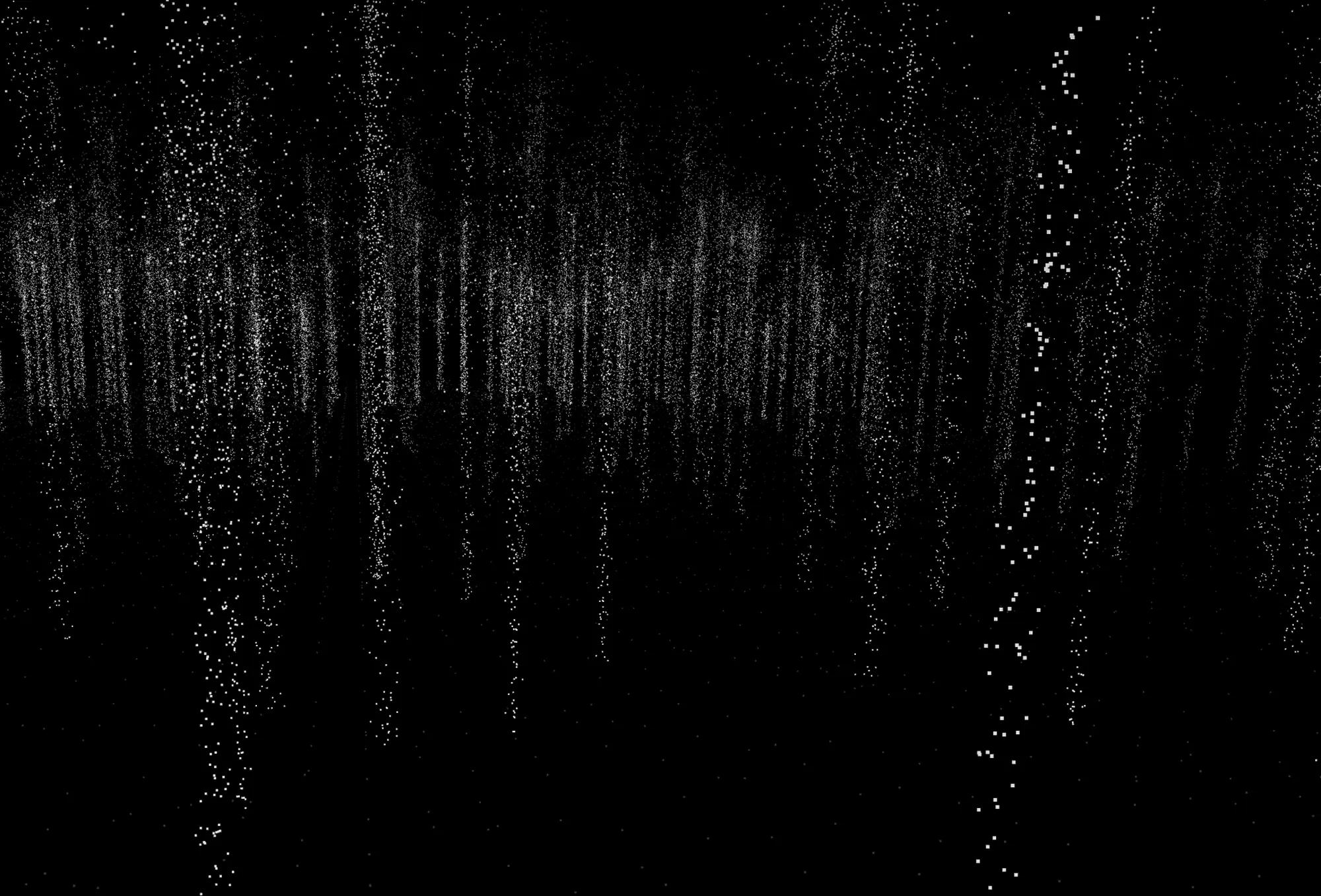 Point Cloud of a forest map