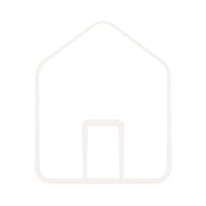 Ein einfaches Haus-Symbol mit einem Dach und einer Tür.