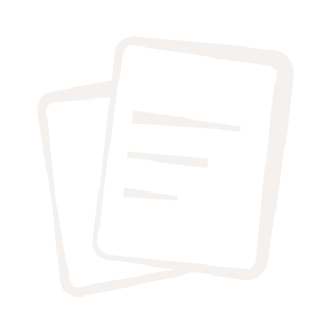 Zwei überlappende Seiten mit horizontalen Linien als Textplatzhalter in grauer Farbe.