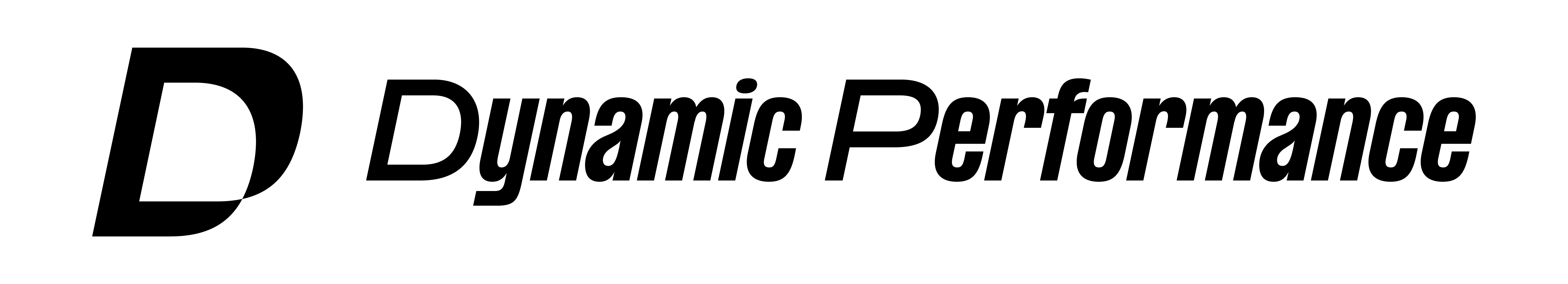 Logo mit dem stilisierten Buchstaben D und dem Text Dynamic Performance.