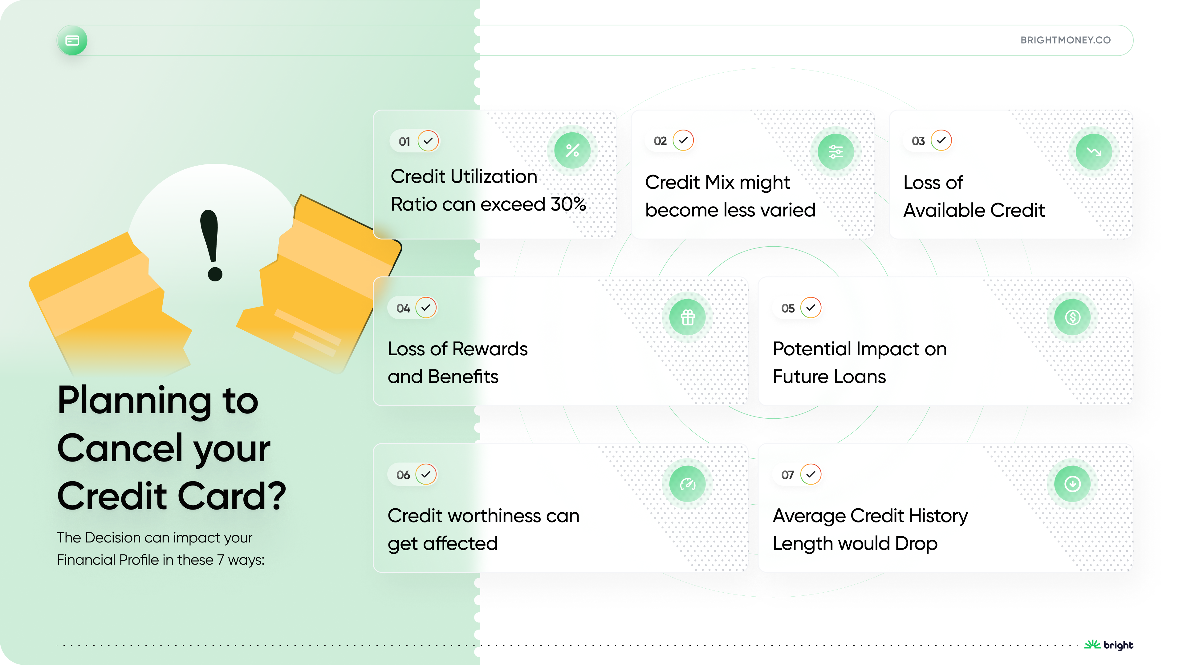 7 Side effects of canceling a credit card| Bright Money