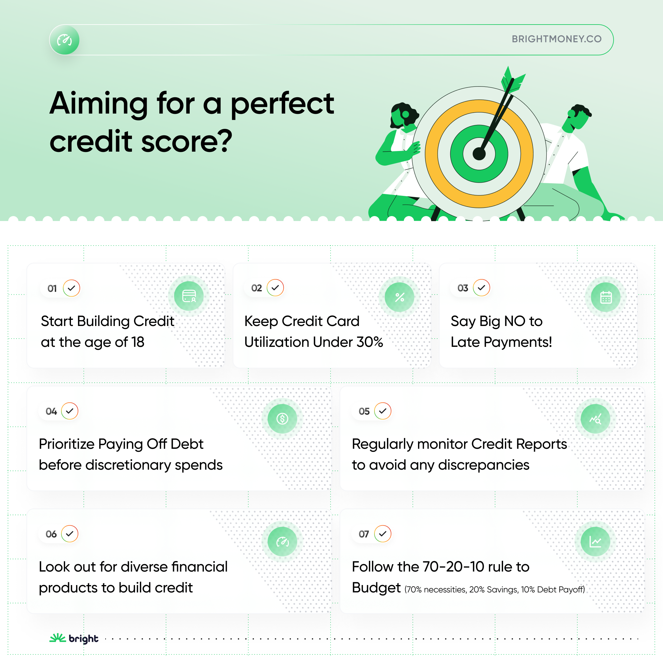 How to get perfect credit score? How to get Debt-Free before 30? Bright Money