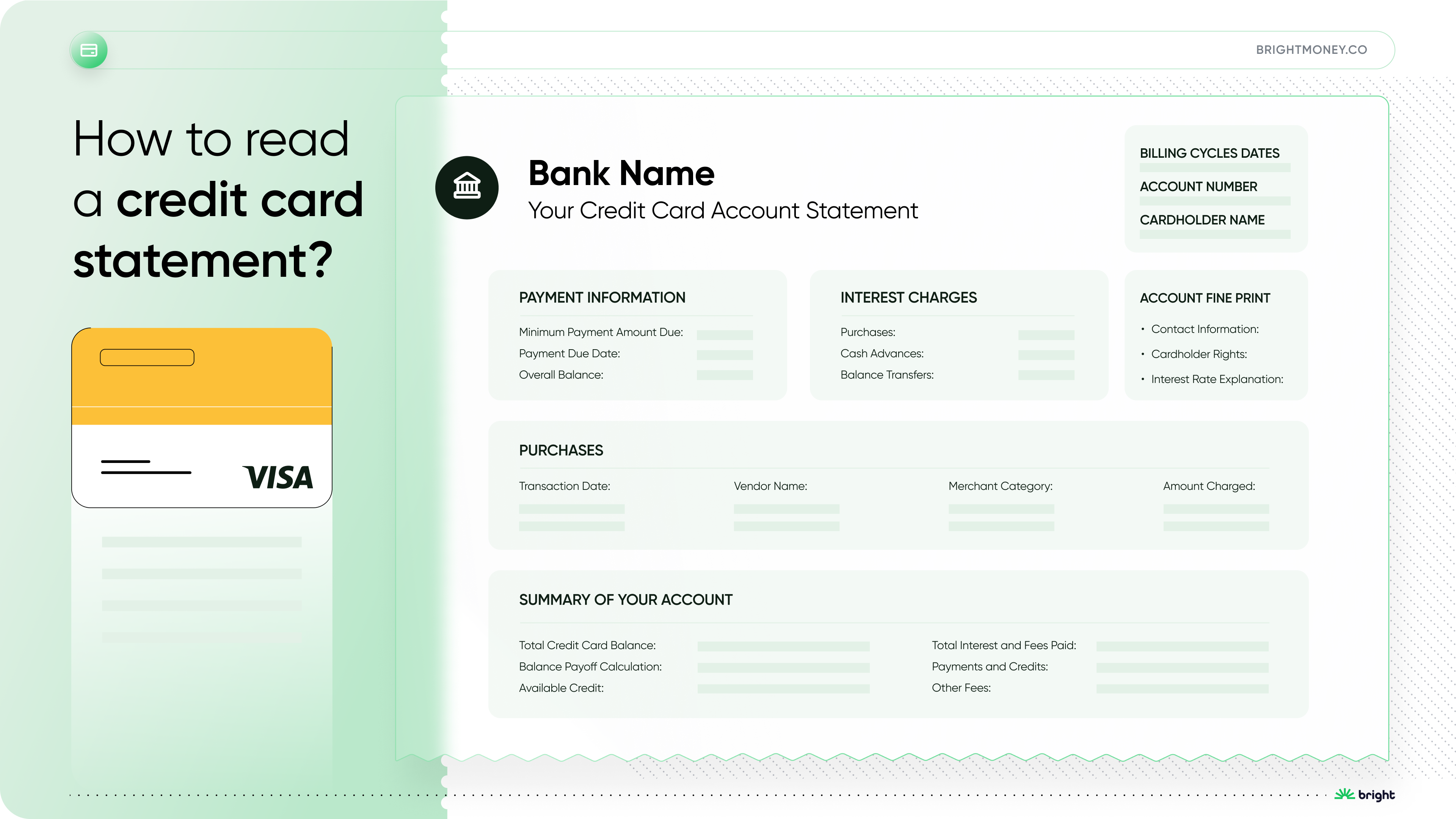How to read a credit card statement? Bright Money