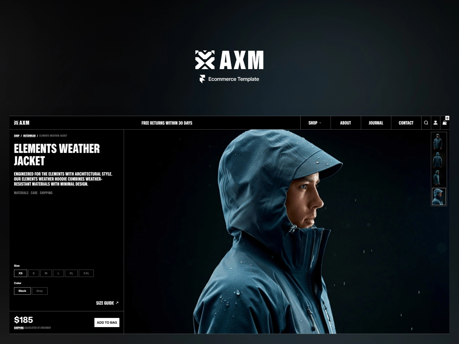 framer shopify templates
