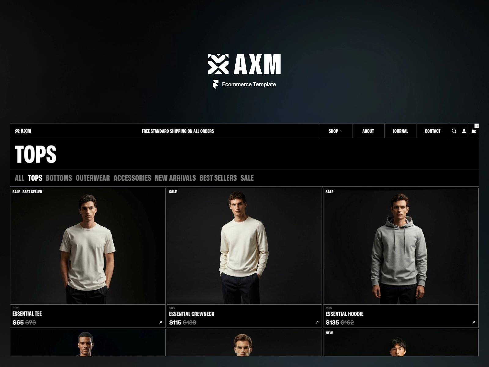 framer shopify templates