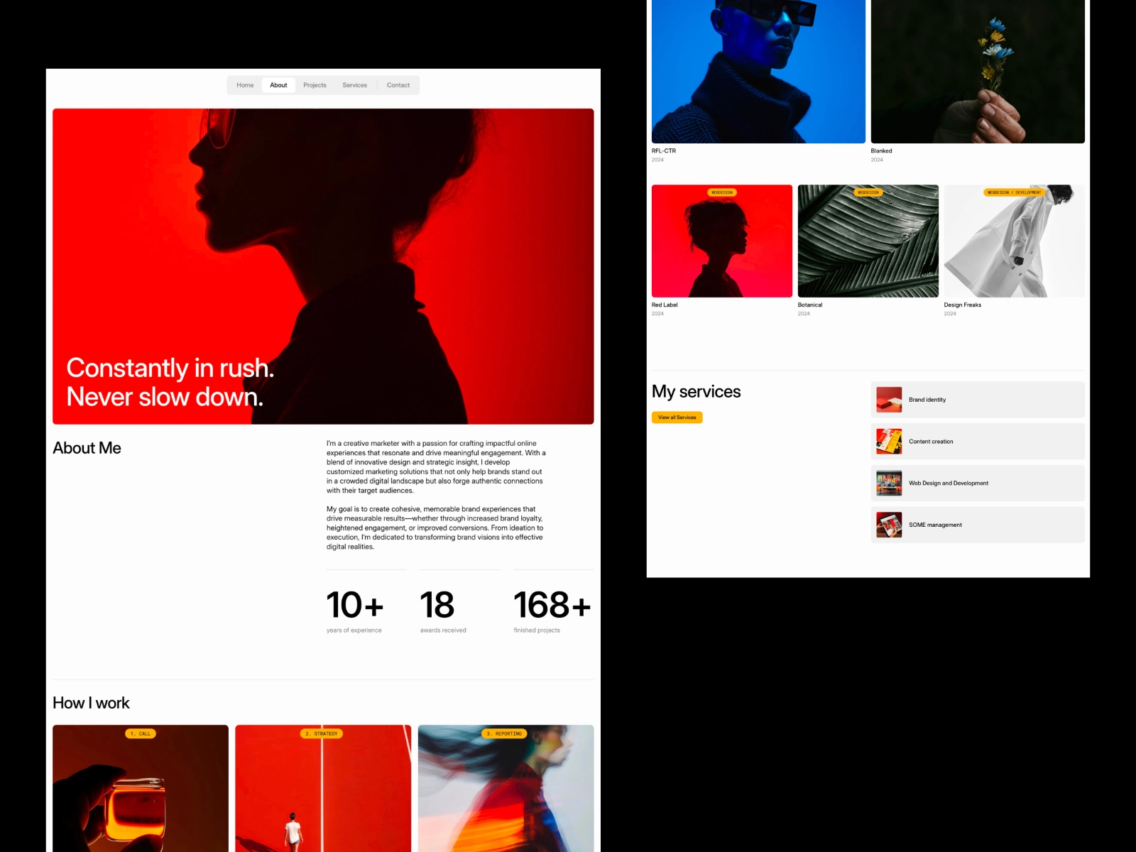 Modern Minimal Portfolio Framer Template for Creatives