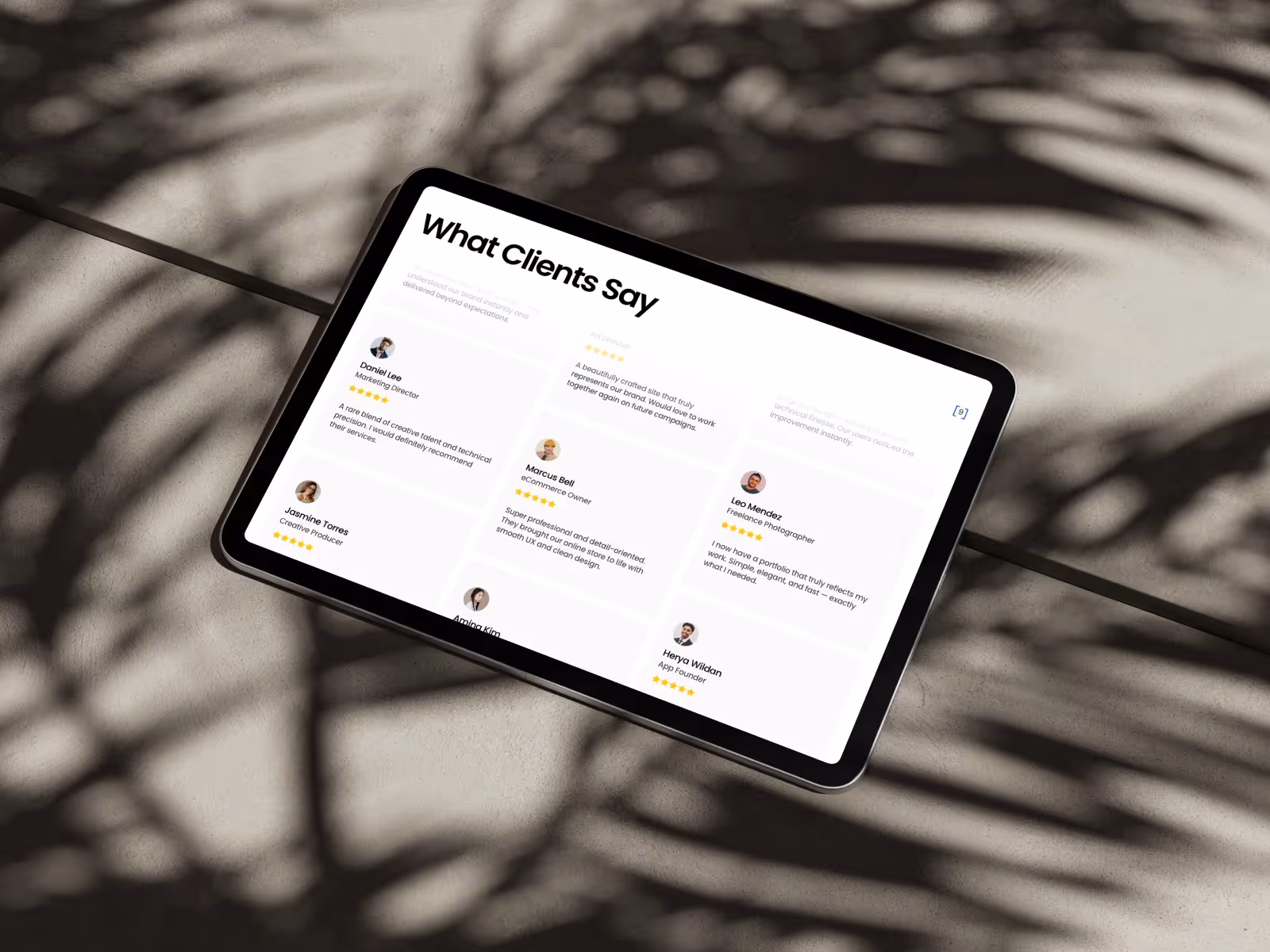 Minimal Portfolio and Service Website Template