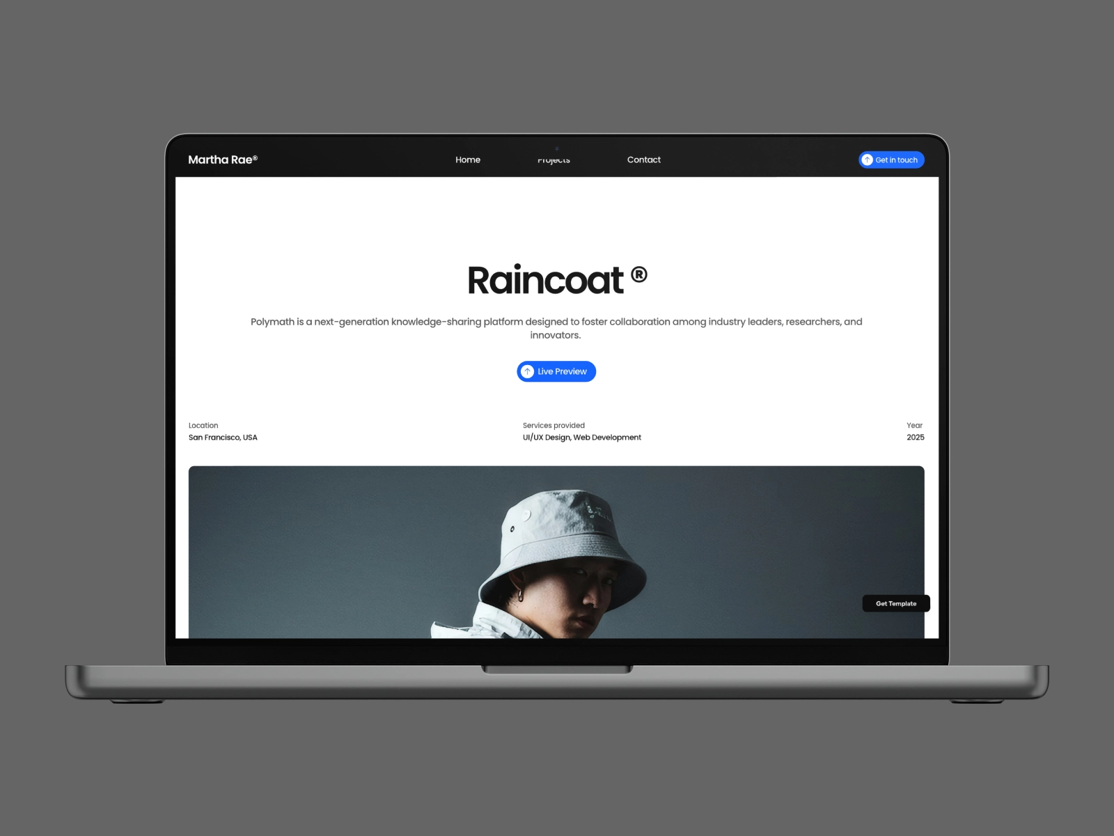 Minimal Portfolio and Service Website Template
