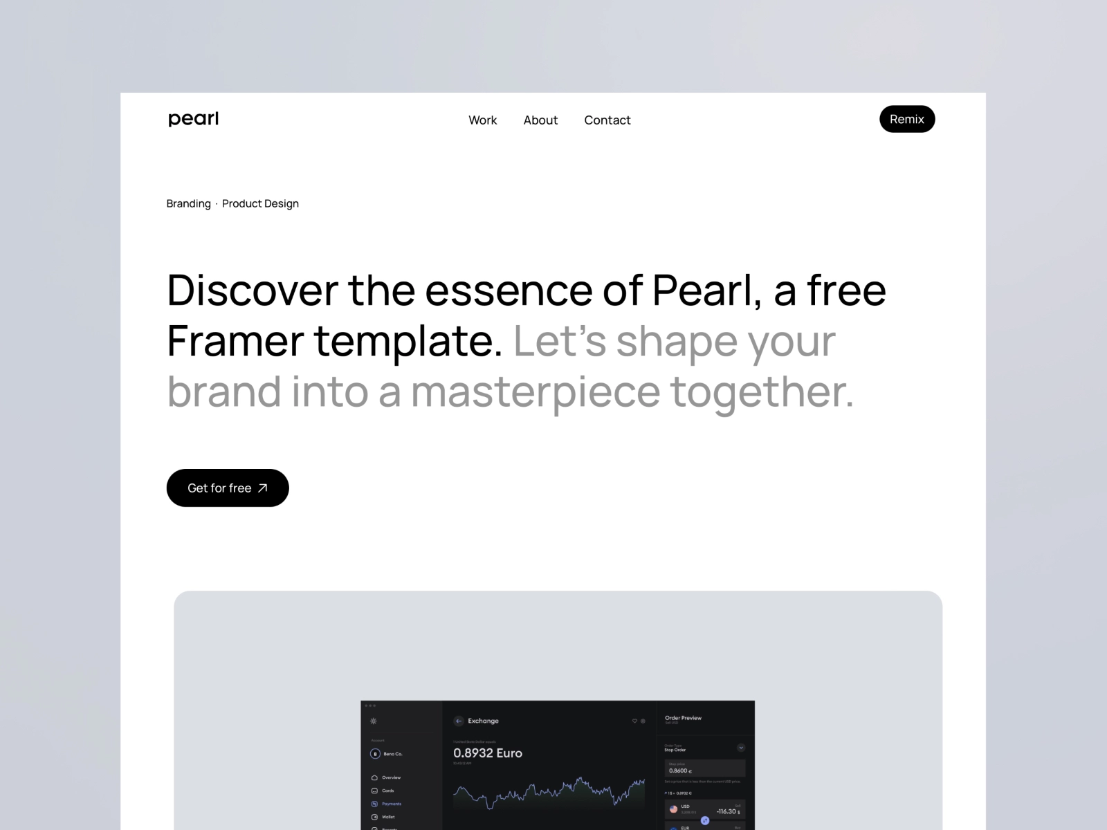 Free Creative Portfolio Framer Template