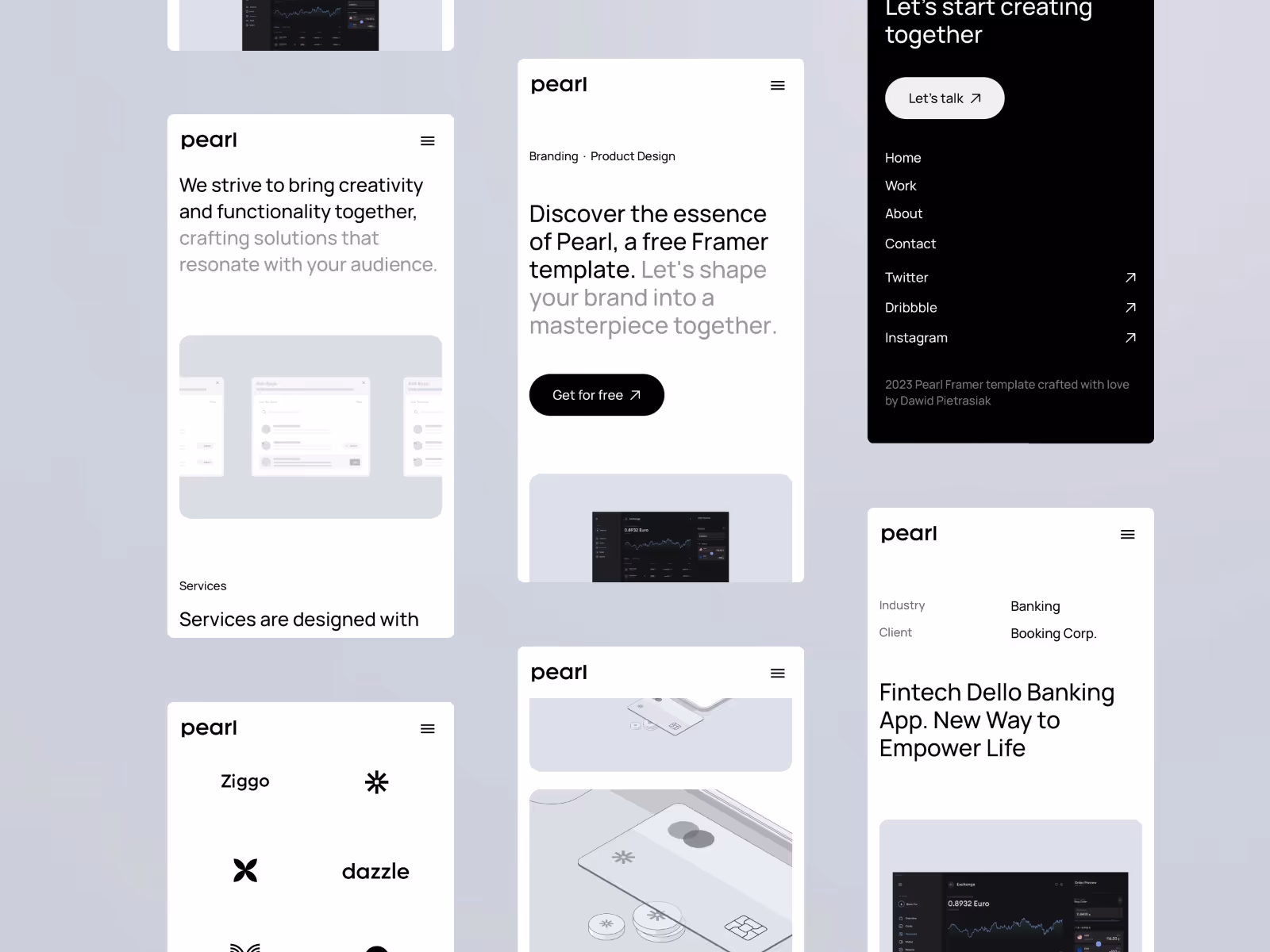 Free Creative Portfolio Framer Template