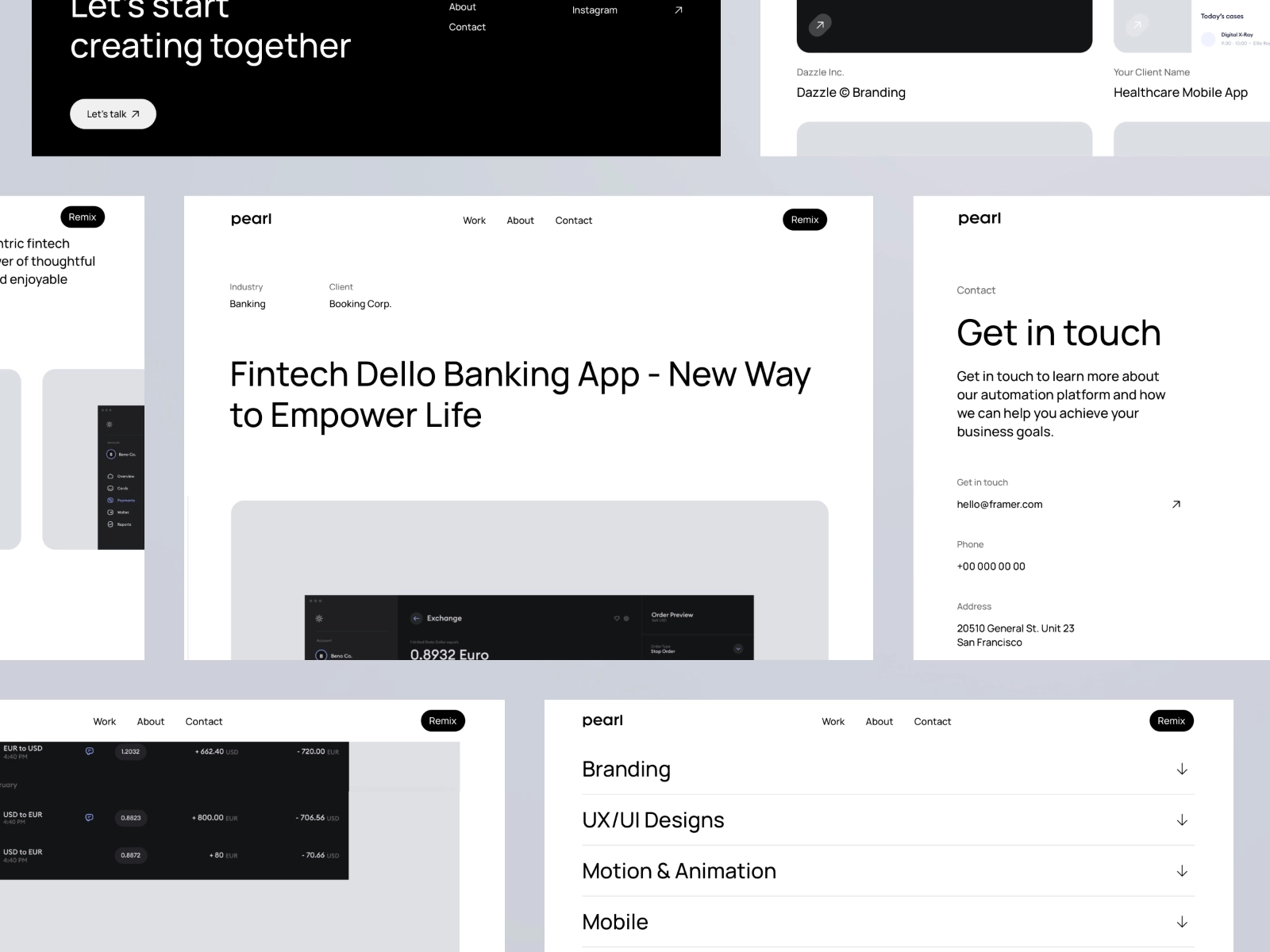 Free Creative Portfolio Framer Template