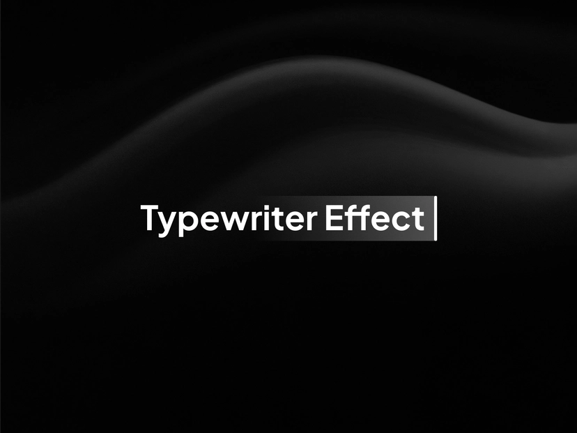 A smooth and customizable typewriter animation for cycling through words with a blinking cursor.