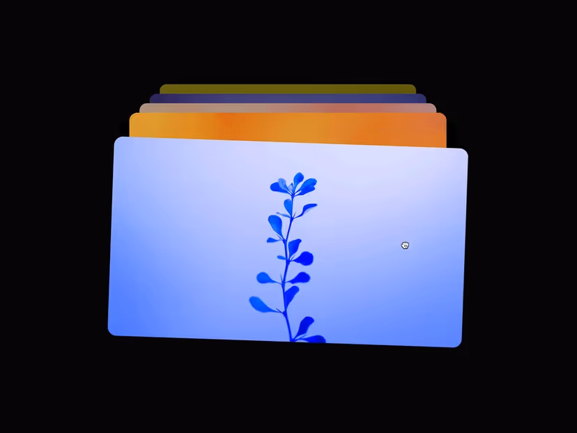 An interactive stack of images with smooth swipe-to-reveal transitions.