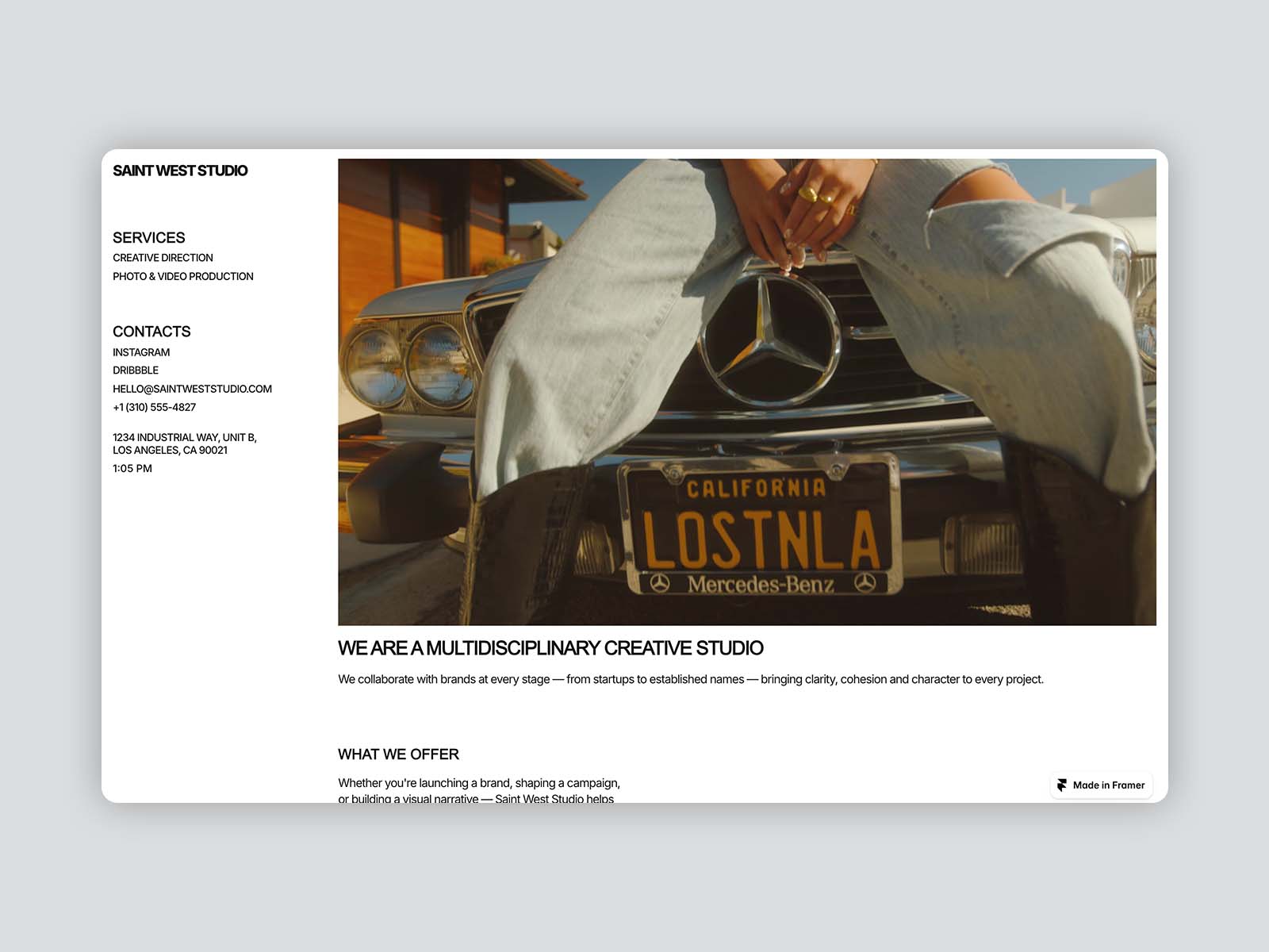 Timeless Minimal Landing Page Template