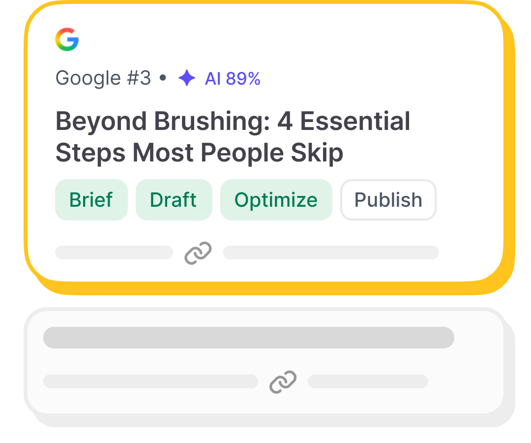 Google results illustration