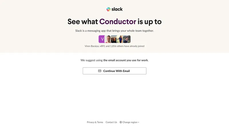 Orkes Slack home screen
