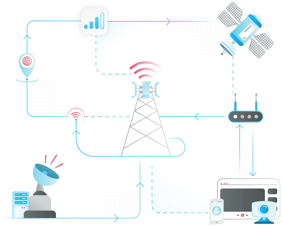 Telecommunications illustration