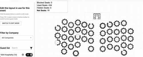 Table planner and seat planner