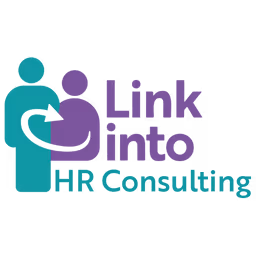 Logo with teal and purple stylized human figures and text reading 'Link Into R. Counseling'.