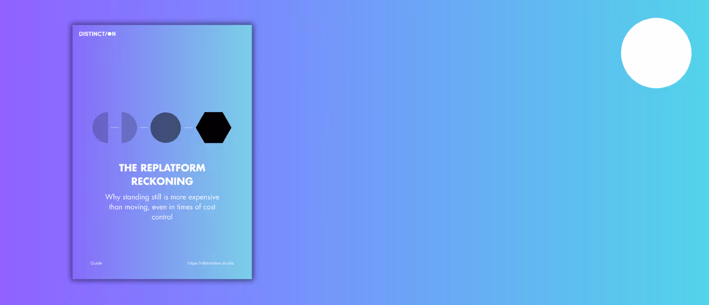 a blue and purple background with a blue and white rectangle